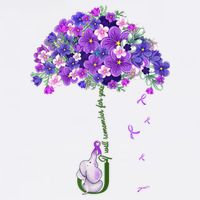Alzheimer Awareness Cute Elephant I Will Remember For You Garment-Dyed Sweatshirt