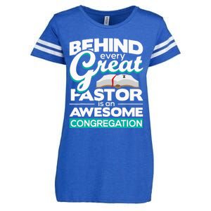 An Awesome Congregation Pastor Preacher Minister Enza Ladies Jersey Football T-Shirt