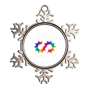 Autism Awareness Cute Gift My Is Nonverbal Mom Puzzle Piece Gift Metallic Star Ornament