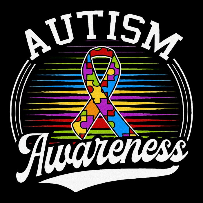 Autism Awareness Colorful Puzzle Ribbon Visor