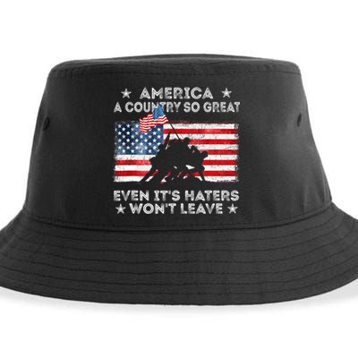 America A Country So Great Even Its Haters Wont Leave Sustainable Bucket Hat