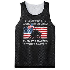 America A Country So Great Even Its Haters Wont Leave Mesh Reversible Basketball Jersey Tank