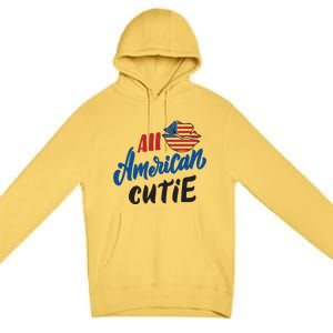 All American Cutie | 4th Of July Family Outfits Premium Pullover Hoodie