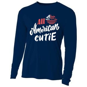 All American Cutie | 4th Of July Family Outfits Cooling Performance Long Sleeve Crew