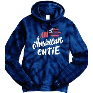 All American Cutie | 4th Of July Family Outfits Tie Dye Hoodie