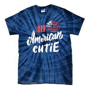 All American Cutie | 4th Of July Family Outfits Tie-Dye T-Shirt