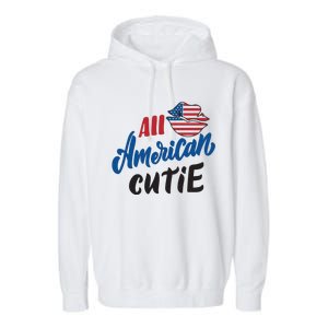 All American Cutie | 4th Of July Family Outfits Garment-Dyed Fleece Hoodie