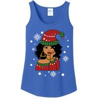 African American Christmas Santa Claus Gift Ladies Essential Tank