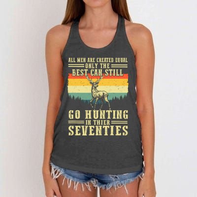 All Are Created Equal Only The Best Can Still Go Hunting Women's Knotted Racerback Tank