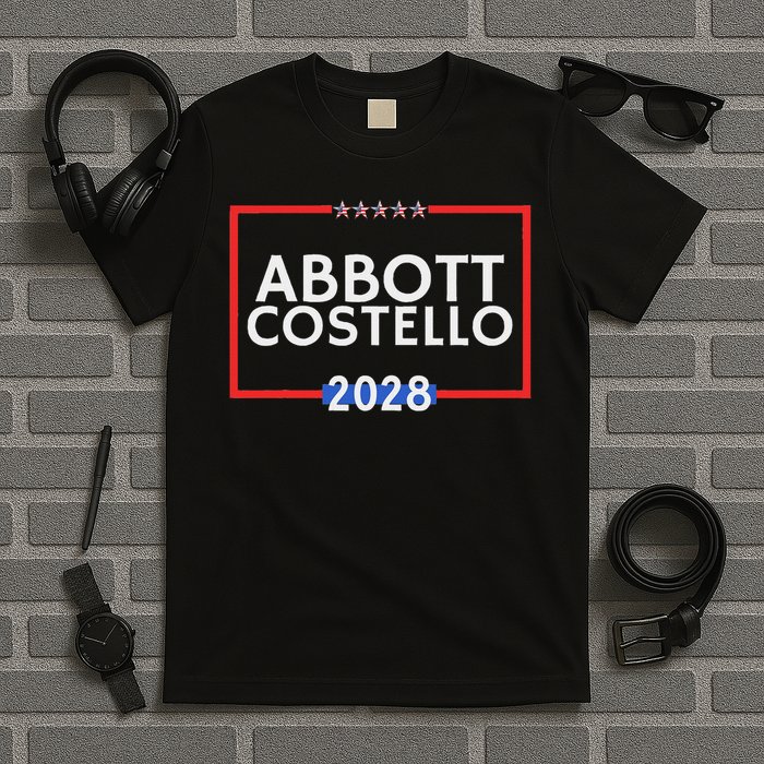 Abbot And Costello 2028 Is Funny Political Election T-Shirt