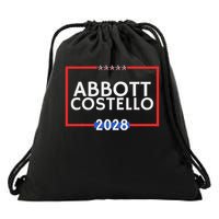 Abbot And Costello 2028 Is Funny Political Election Drawstring Bag