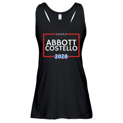 Abbot And Costello 2028 Is Funny Political Election Ladies Essential Flowy Tank