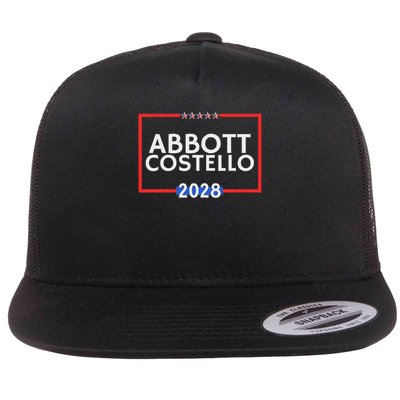 Abbot And Costello 2028 Is Funny Political Election Flatbill Hat