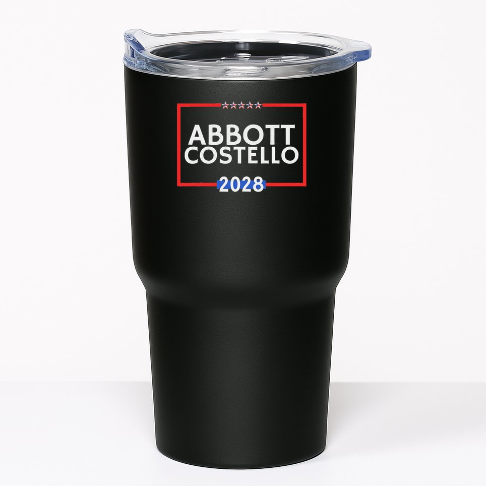 Abbot And Costello 2028 Is Funny Political Election Tumbler