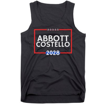 Abbot And Costello 2028 Is Funny Political Election Tank Top