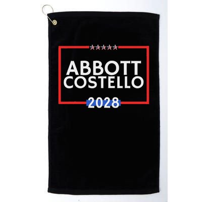Abbot And Costello 2028 Is Funny Political Election Golf Towel