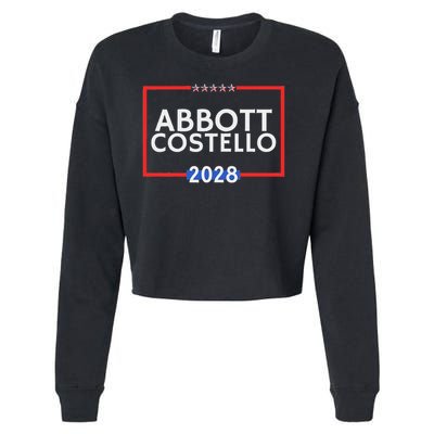 Abbot And Costello 2028 Is Funny Political Election Cropped Pullover Crew