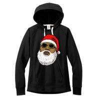 African American Christmas Hip Hop Santa Women's Fleece Hoodie