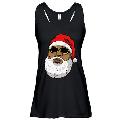 African American Christmas Hip Hop Santa Ladies Essential Flowy Tank