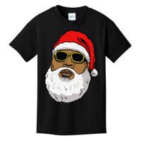 African American Christmas Hip Hop Santa Kids T-Shirt