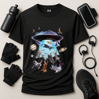 Aliens Abducting Cats Cat Kittens Ufo Saucer Cat Lover Gifts Cooling Performance Crew T-Shirt