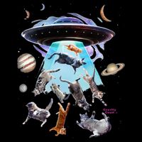 Aliens Abducting Cats Cat Kittens Ufo Saucer Cat Lover Gifts Cooling Performance Crew T-Shirt