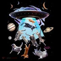Aliens Abducting Cats Cat Kittens Ufo Saucer Cat Lover Gifts Drawstring Bag