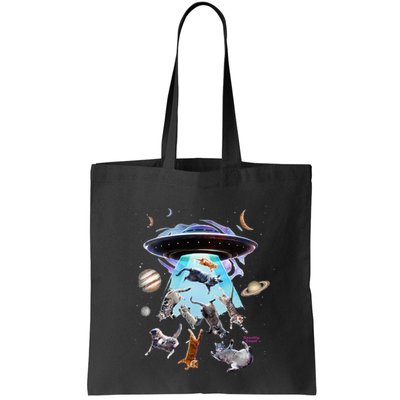 Aliens Abducting Cats Cat Kittens Ufo Saucer Cat Lover Gifts Bag