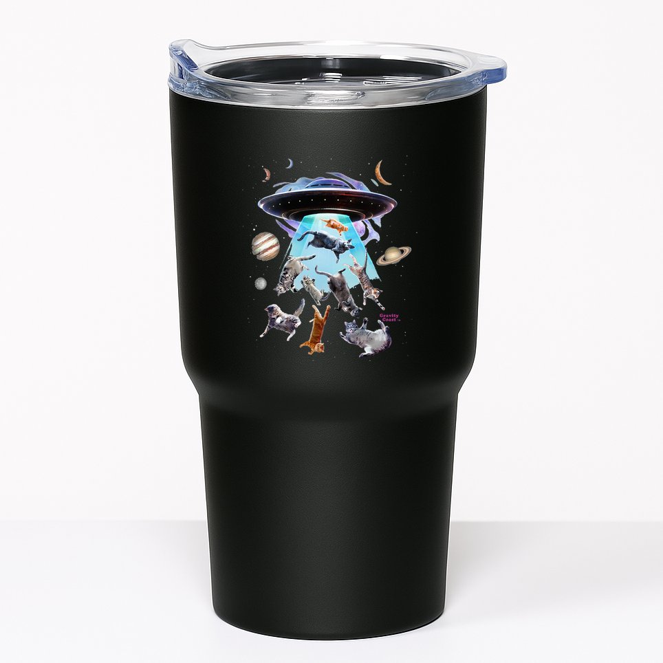 Aliens Abducting Cats Cat Kittens Ufo Saucer Cat Lover Gifts Tumbler