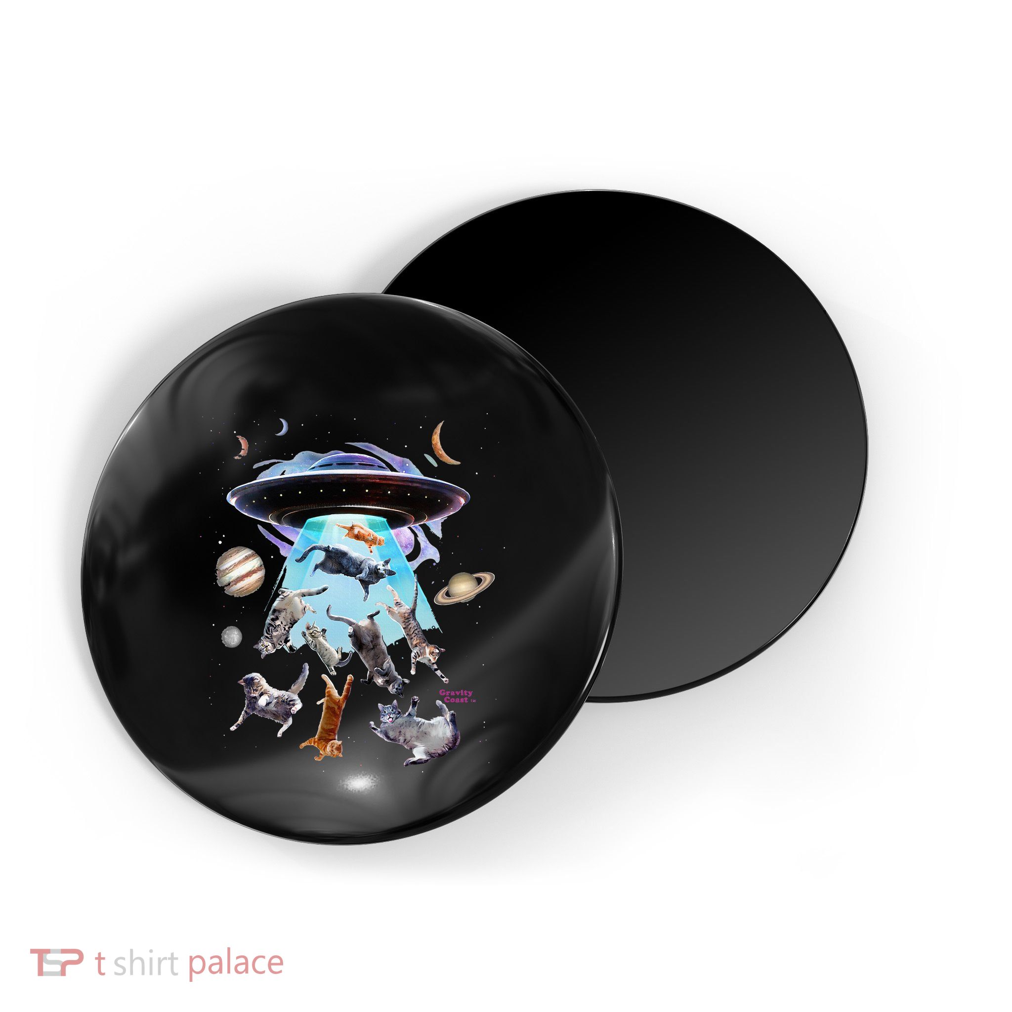 Aliens Abducting Cats Cat Kittens Ufo Saucer Cat Lover Gifts Magnet