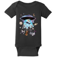 Aliens Abducting Cats Cat Kittens Ufo Saucer Cat Lover Gifts Baby Bodysuit