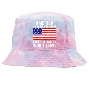 America A Country So Great Even Its Haters Wont Leave Tie-Dyed Bucket Hat