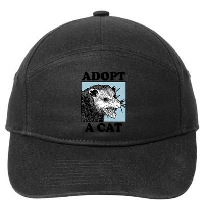 Adopt A Cat 7-Panel Snapback Hat