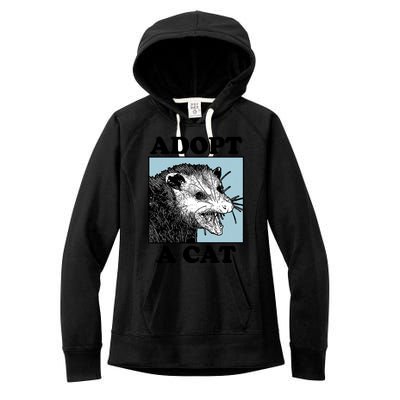 Adopt A Cat Women's Fleece Hoodie