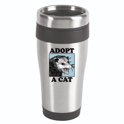 Adopt A Cat 16oz Travel Tumbler