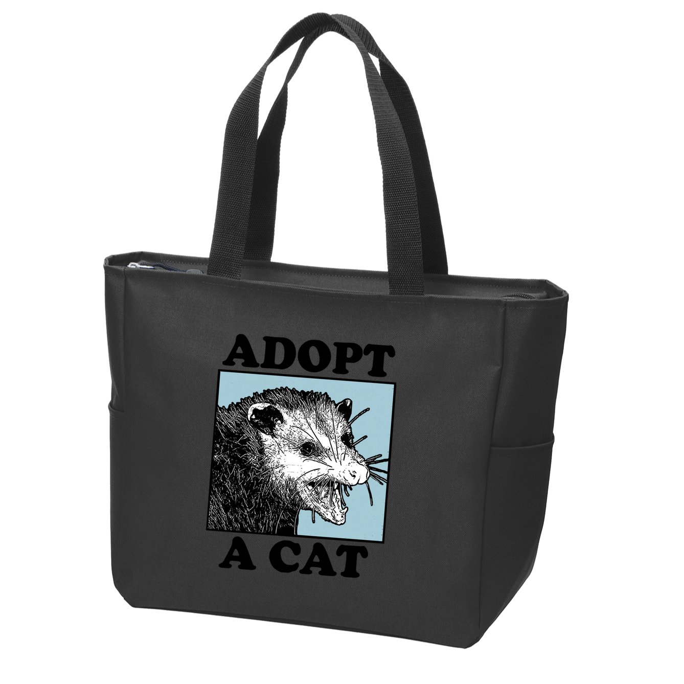 Adopt A Cat Zip Tote Bag