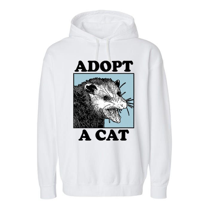 Adopt A Cat Garment-Dyed Fleece Hoodie