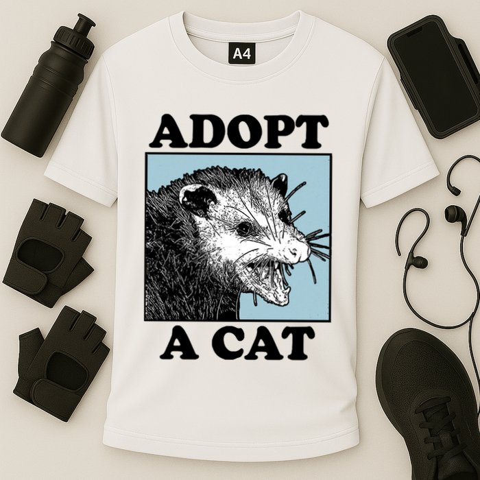 Adopt A Cat Cooling Performance Crew T-Shirt