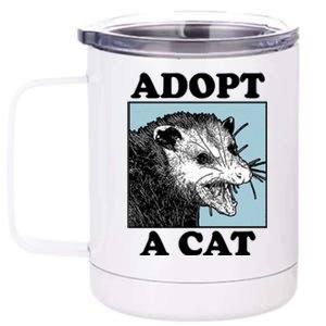 Adopt A Cat 12 oz Stainless Steel Tumbler Cup