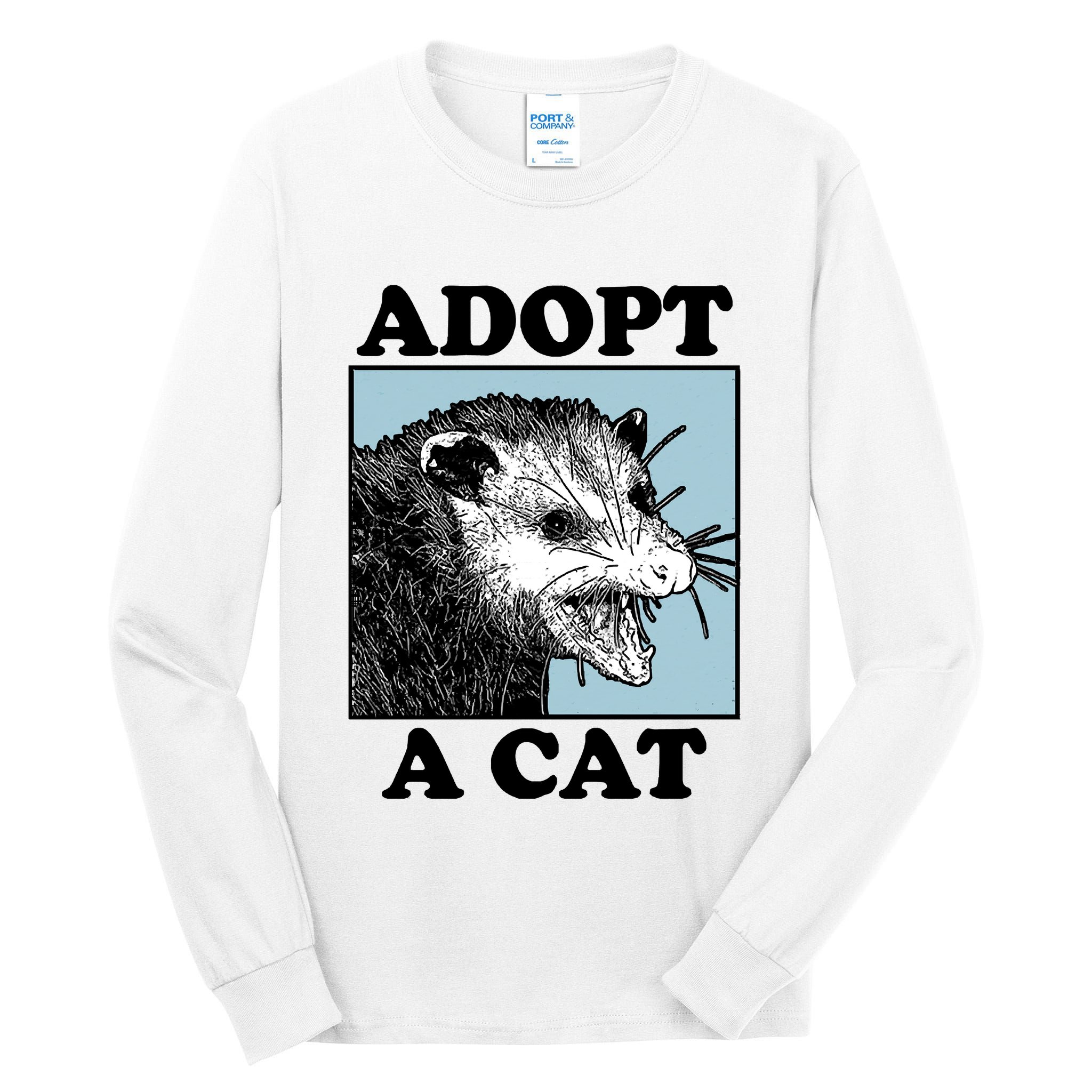 Adopt A Cat Tall Long Sleeve T-Shirt