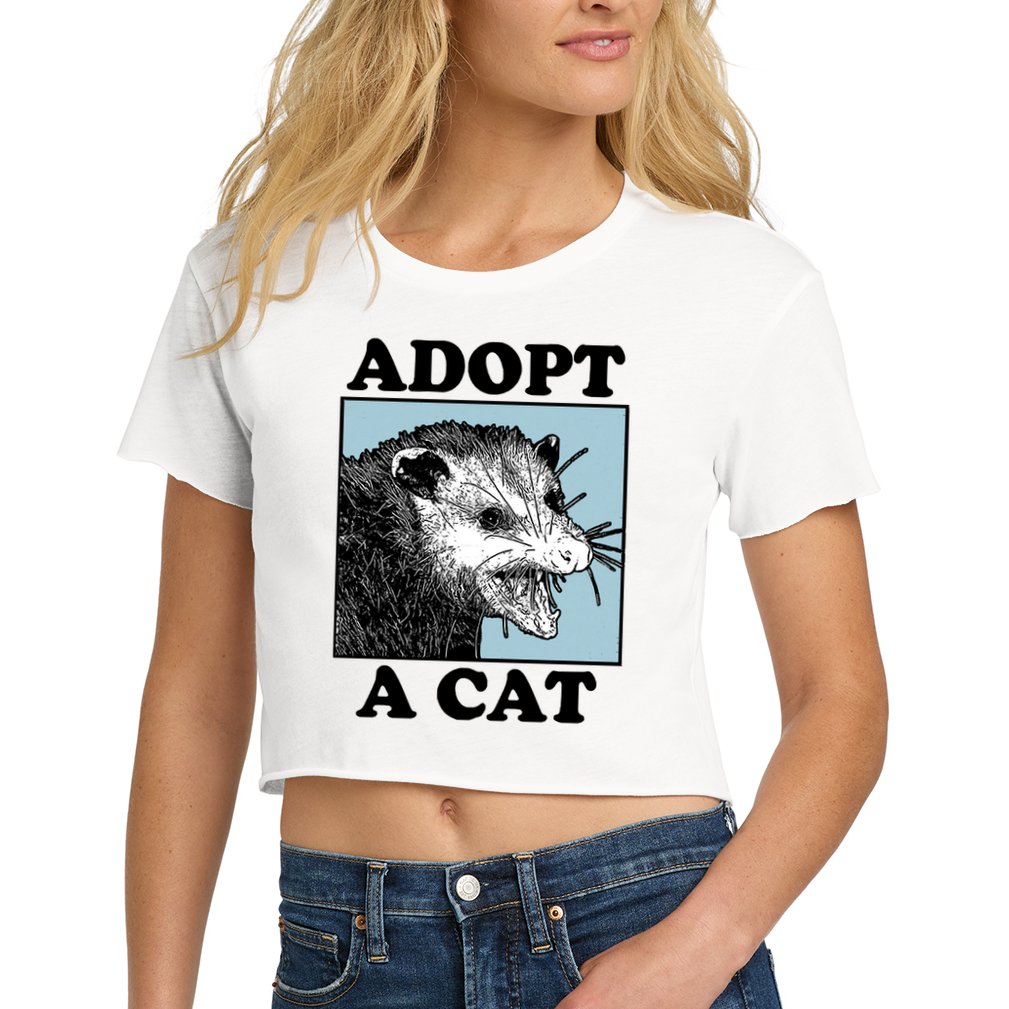 Adopt A Cat Crop Top