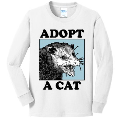 Adopt A Cat Kids Long Sleeve Shirt