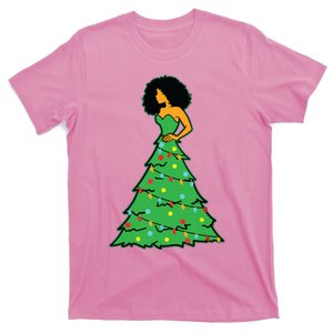 African American Christmas Tree Xmas Decor T-Shirt