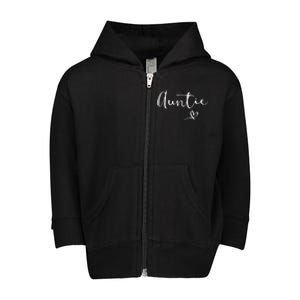 Auntie Aunt Christmas Mothers Day Birthday Nephew Gift Toddler Zip Fleece Hoodie