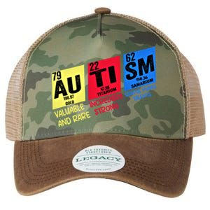 Autism Awareness Chemistry Elets Periodic Table Asd Funny Cute Gift Legacy Tie Dye Trucker Hat