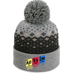 Autism Awareness Chemistry Elets Periodic Table Asd Funny Cute Gift The Baniff Cuffed Pom Beanie