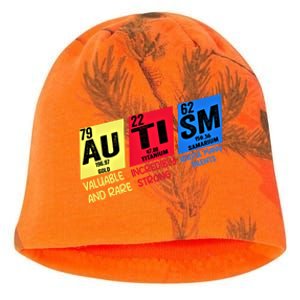 Autism Awareness Chemistry Elets Periodic Table Asd Funny Cute Gift Kati - Camo Knit Beanie