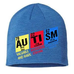 Autism Awareness Chemistry Elets Periodic Table Asd Funny Cute Gift Sustainable Beanie