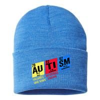 Autism Awareness Chemistry Elets Periodic Table Asd Funny Cute Gift Sustainable Knit Beanie