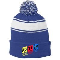 Autism Awareness Chemistry Elets Periodic Table Asd Funny Cute Gift Stripe Pom Pom Beanie